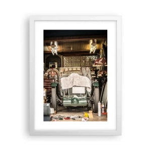 Póster en marco blanco - Volver al pasado - 30x40 cm