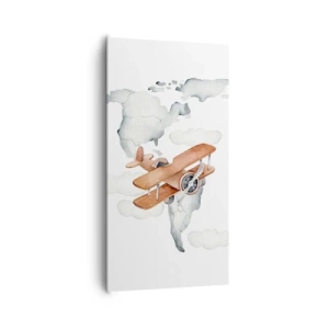 Cuadro sobre lienzo - Impresión de Imagen - Con espíritu pionero - 65x120 cm