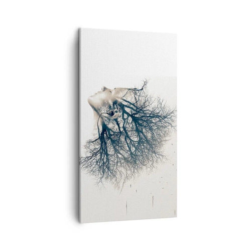 Cuadro sobre lienzo - Impresión de Imagen - Escuchando el susurro de un árbol - 45x80 cm
