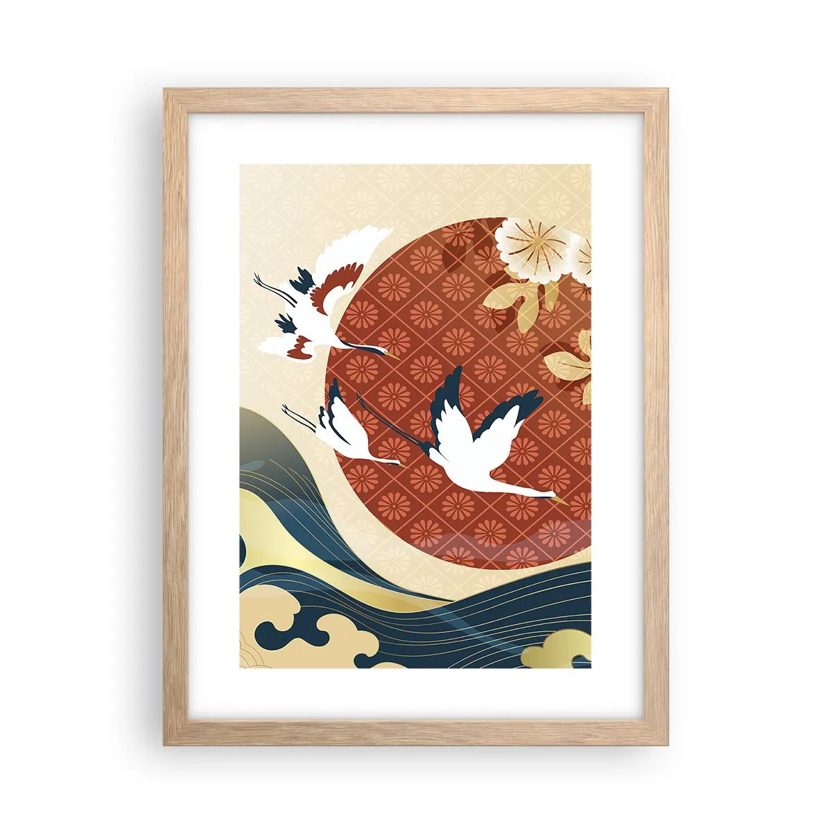 Póster en marco roble claro - Un cuento de hadas japonés - 30x40 cm