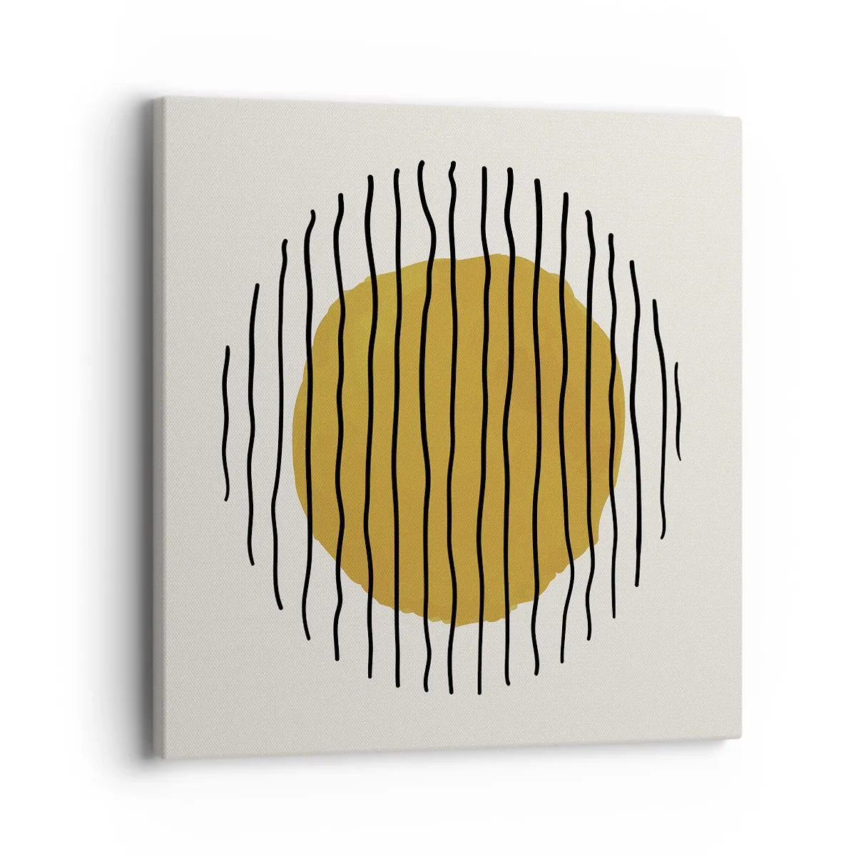 Cuadro sobre lienzo - Impresión de Imagen - Abstracción cálida - 40x40 cm