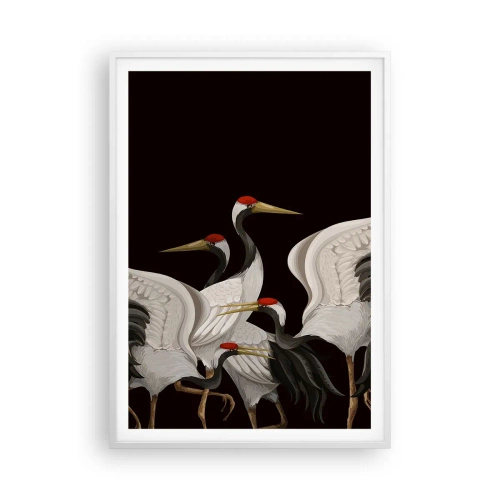 Póster en marco blanco - Asuntos de aves - 70x100 cm