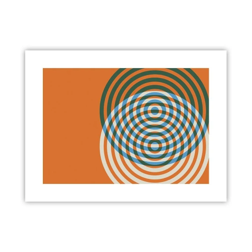 Póster - Círculos y abstracción - 40x30 cm