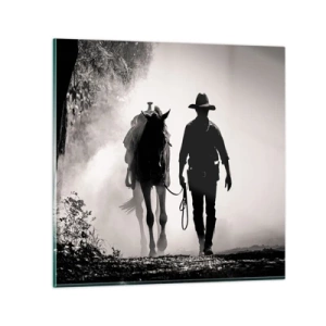 Cuadro sobre vidrio - Impresiones sobre Vidrio - La mañana de Texas - 30x30 cm