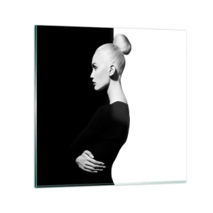 Cuadro sobre vidrio - Impresiones sobre Vidrio - Simplemente femenina - 30x30 cm