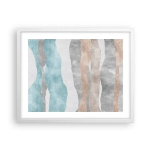 Póster en marco blanco - Un estudio de la cercanía - 50x40 cm