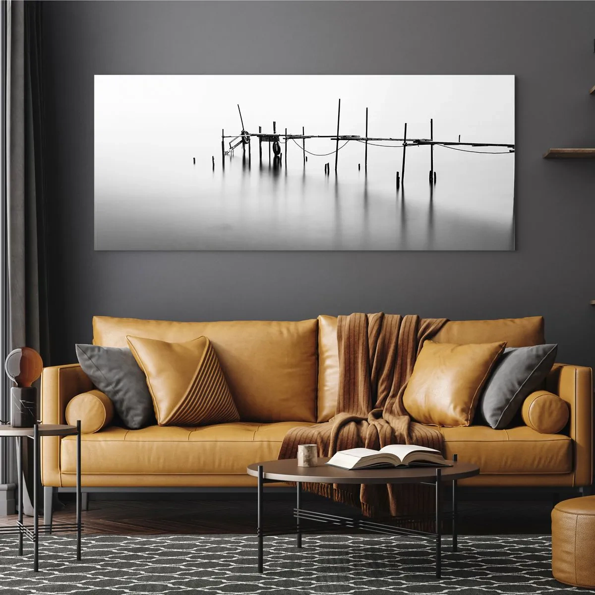 Cuadro sobre vidrio - Impresiones sobre Vidrio - ¿Y si no hay mundo? - 100x40 cm