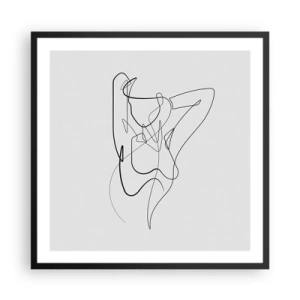 Póster en marco negro - Realmente, tal y como eres - 60x60 cm