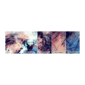 Muestra de fotomural Premium Sand - Siente el viento - Abstracción, Pedazo, Patrón moderno - 100x30 cm