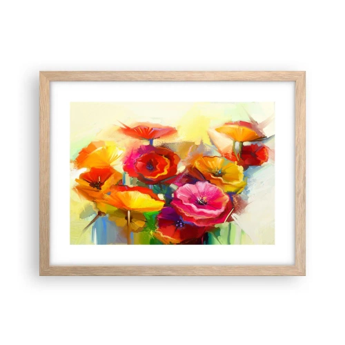 Póster en marco roble claro - No solo rojo - 40x30 cm