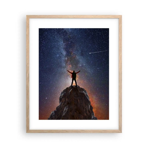 Póster en marco roble claro - ¡El poder está conmigo! - 40x50 cm