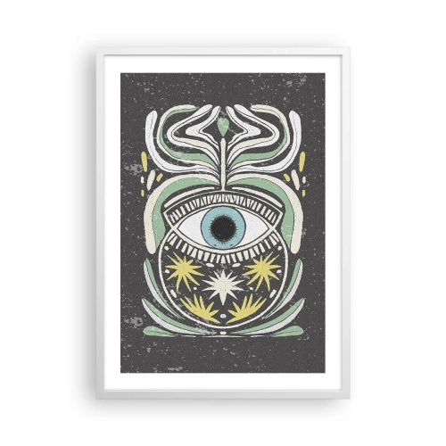 Póster en marco blanco - Rituales tribales - 50x70 cm
