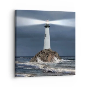 Cuadro sobre lienzo - Impresión de Imagen - ¡Aquí... aquí... aquí! - 30x30 cm