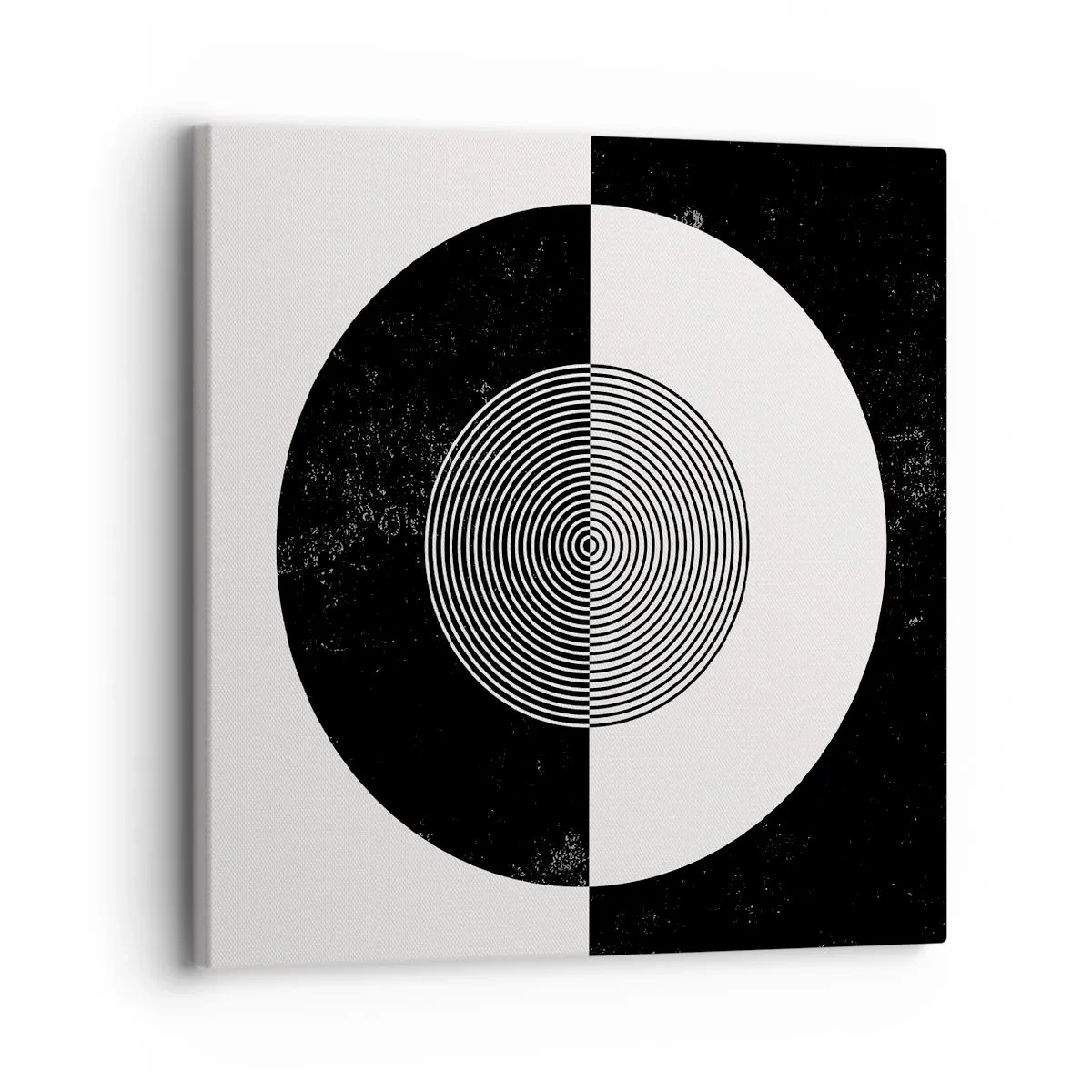 Cuadro sobre lienzo - Impresión de Imagen - Armonía en blanco y negro - 30x30 cm