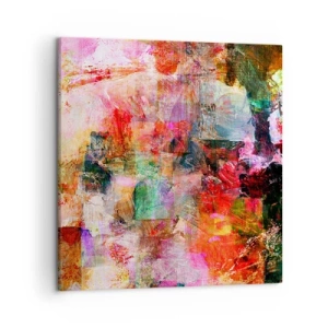 Cuadro sobre lienzo - Impresión de Imagen - Un viaje a través del rosa - 50x50 cm
