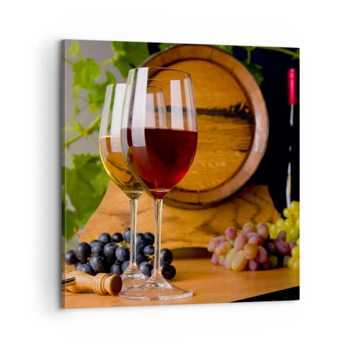 Cuadro sobre lienzo - Impresión de Imagen - Como los Vintages maestros - 60x60 cm