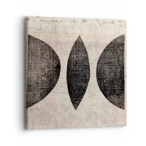Cuadro sobre lienzo - Impresión de Imagen - Abstracción étnica - 40x40 cm