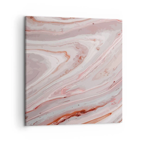 Cuadro sobre lienzo - Impresión de Imagen - Rosa líquido - 50x50 cm