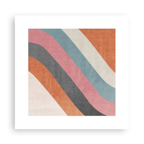 Póster - Composición diagonal - movimiento - 30x30 cm