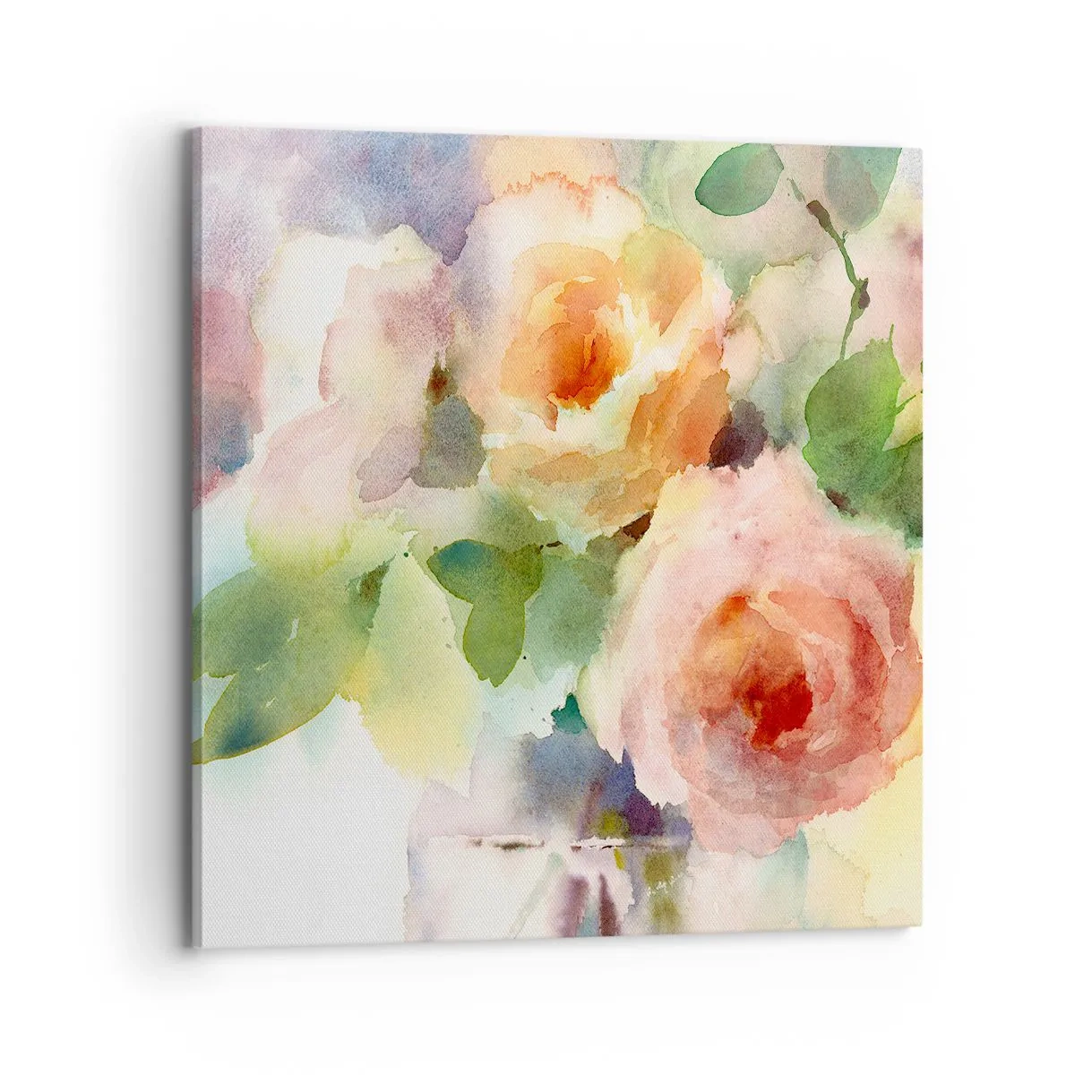 Cuadro sobre lienzo - Impresión de Imagen - Delicado como una acuarela - 70x70 cm