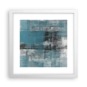 Póster en marco blanco - Agua y aire - 30x30 cm