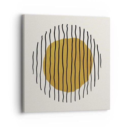 Cuadro sobre lienzo - Impresión de Imagen - Abstracción cálida - 30x30 cm