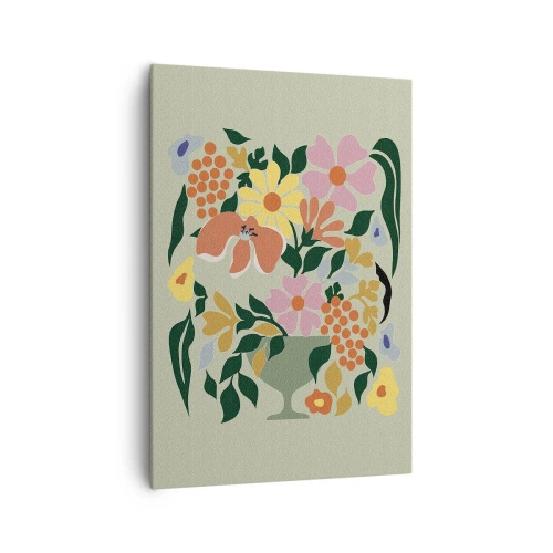 Cuadro sobre lienzo - Impresión de Imagen - Un ramo rebosante de vida - 70x100 cm