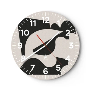 Reloj de pared - Reloj de vidrio - Para automontaje - 40x40 cm