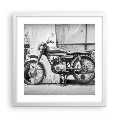 Póster en marco blanco - Los clásicos por encima de todo - 40x40 cm