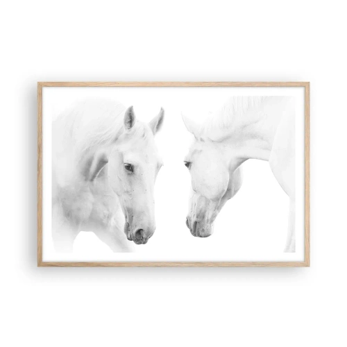 Póster en marco roble claro - ¿Es esto realmente la amistad...? - 91x61 cm