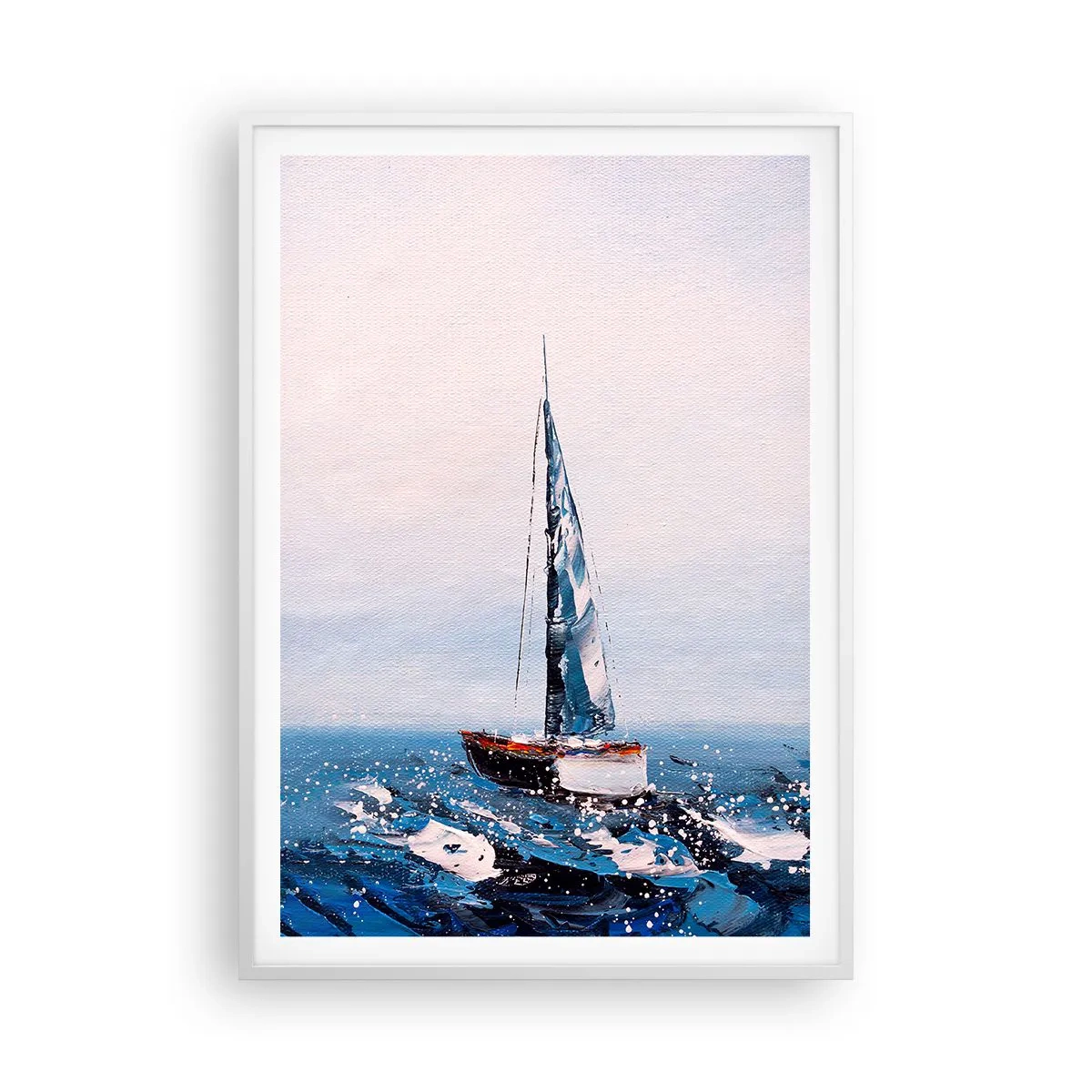 Póster en marco blanco - Hermandad del viento - 70x100 cm
