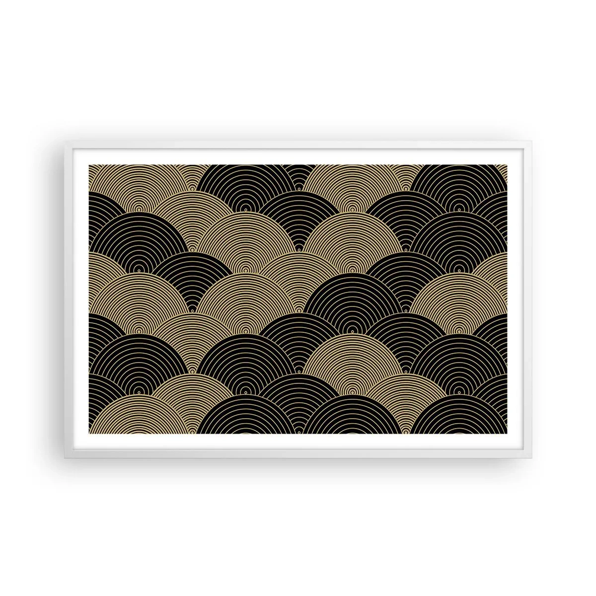 Póster en marco blanco - Multiplicación de la unidad - 91x61 cm