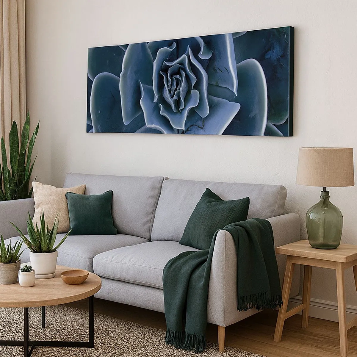 Cuadro sobre lienzo - Impresión de Imagen - Flor del desierto - 100x40 cm