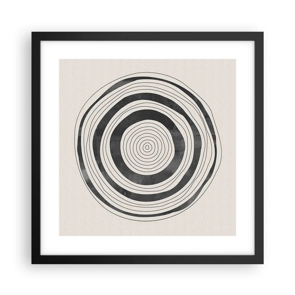 Póster en marco negro - Lo importante es lo que hay entre medias - 40x40 cm