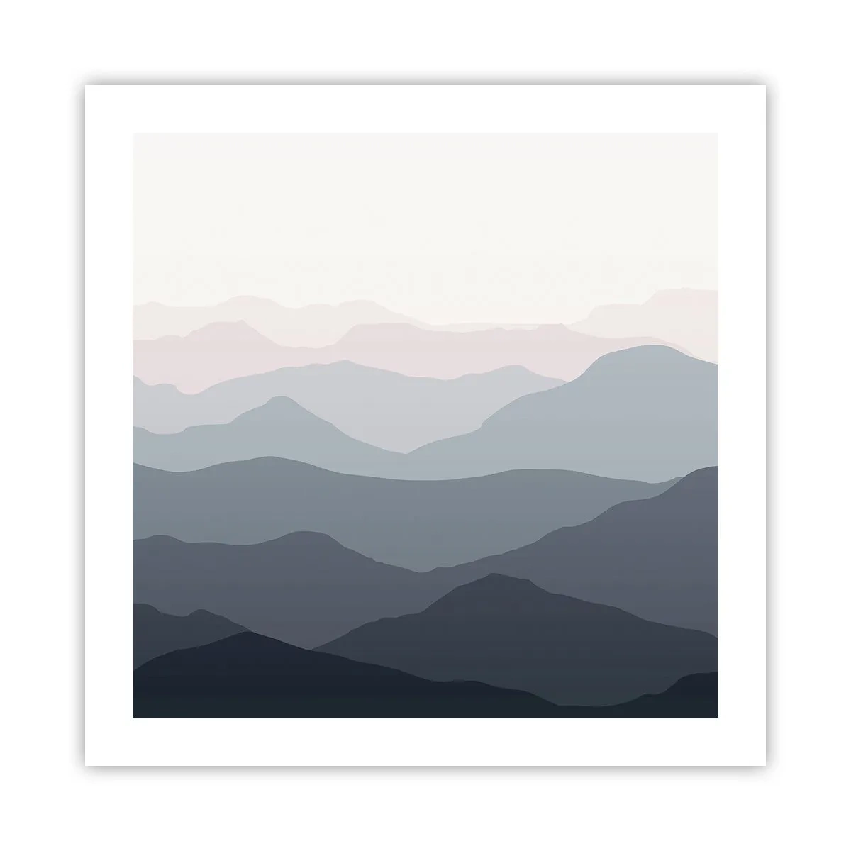 Póster - Cordilleras a la vista - 50x50 cm