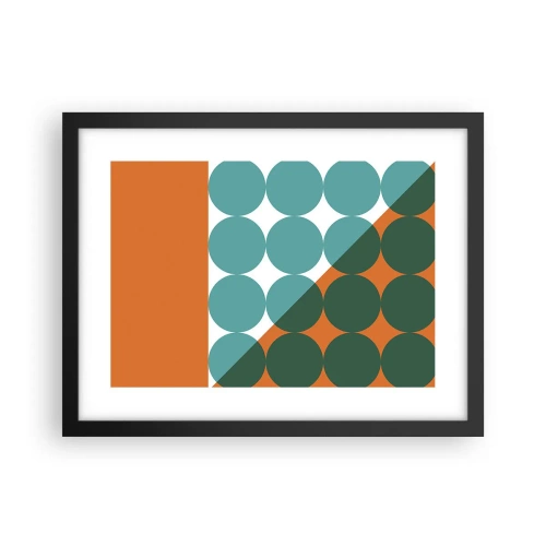 Póster en marco negro - Hacia arriba y en diagonal - 40x30 cm