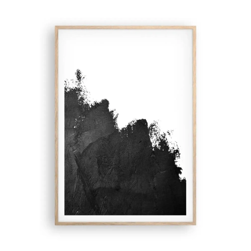 Póster en marco roble claro - Elementos: tierra - 70x100 cm