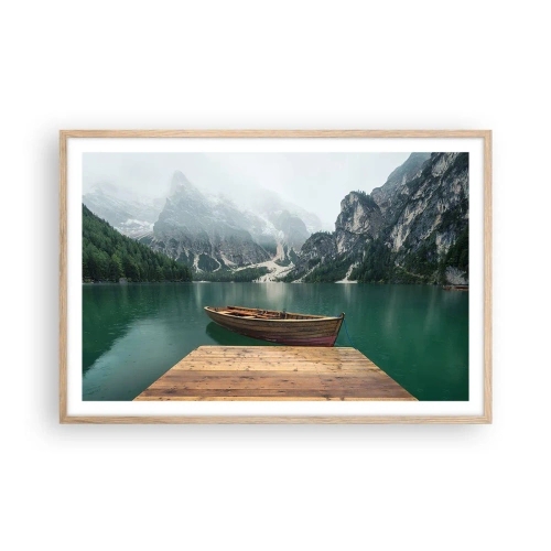 Póster en marco roble claro - Paisaje inolvidable - 91x61 cm