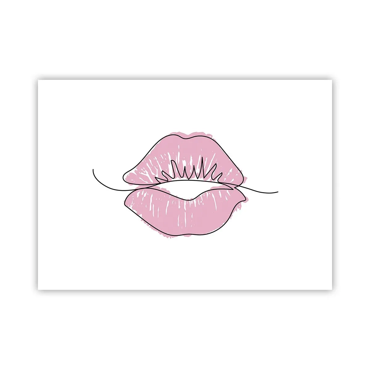 Póster - ¿Listo para un beso? - 70x50 cm