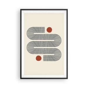 Póster en marco negro - De principio a fin - 61x91 cm