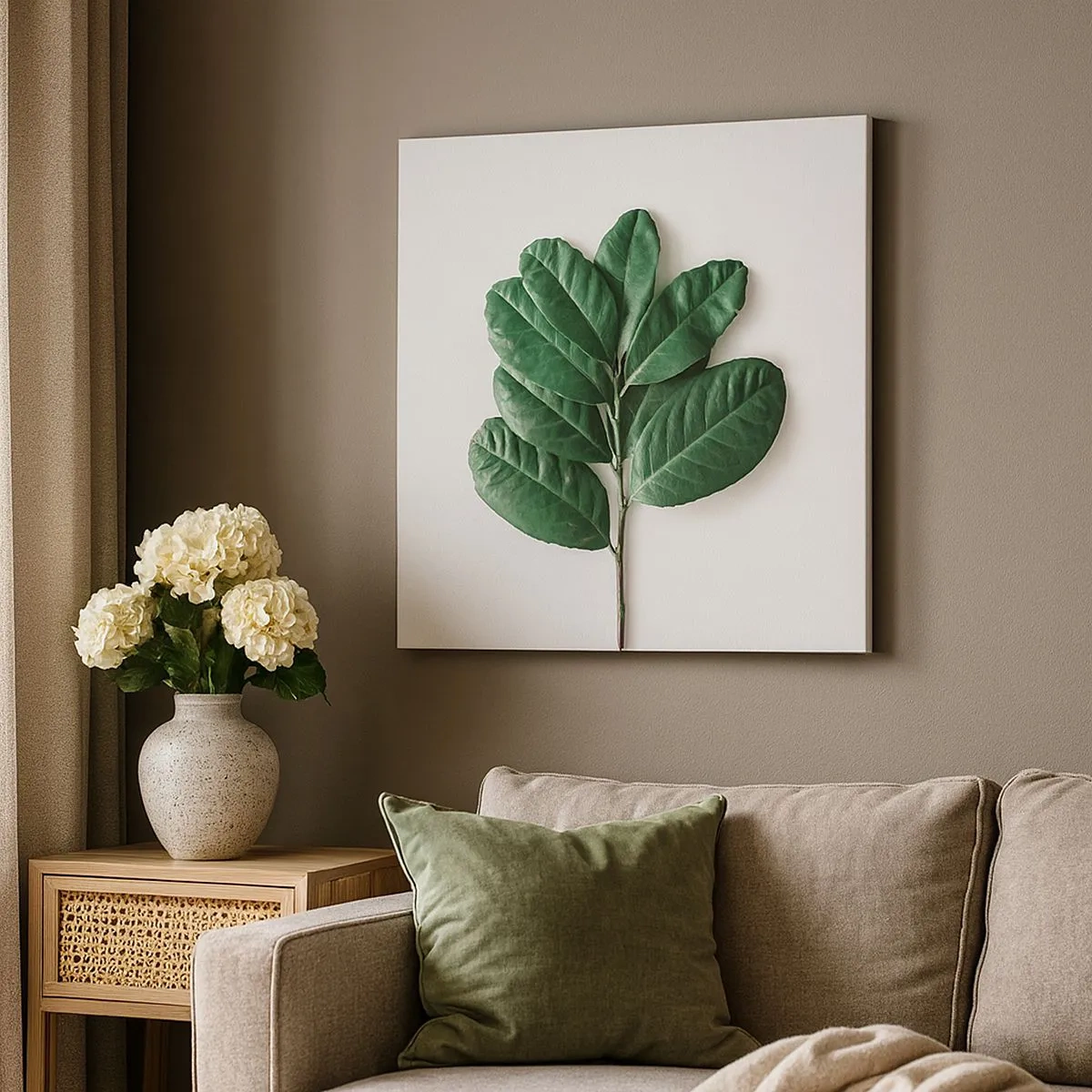 Cuadro sobre lienzo - Impresión de Imagen - El dibujo de la propia naturaleza - 30x30 cm