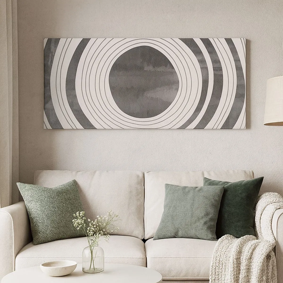 Cuadro sobre lienzo - Impresión de Imagen - En el centro mismo - 100x40 cm