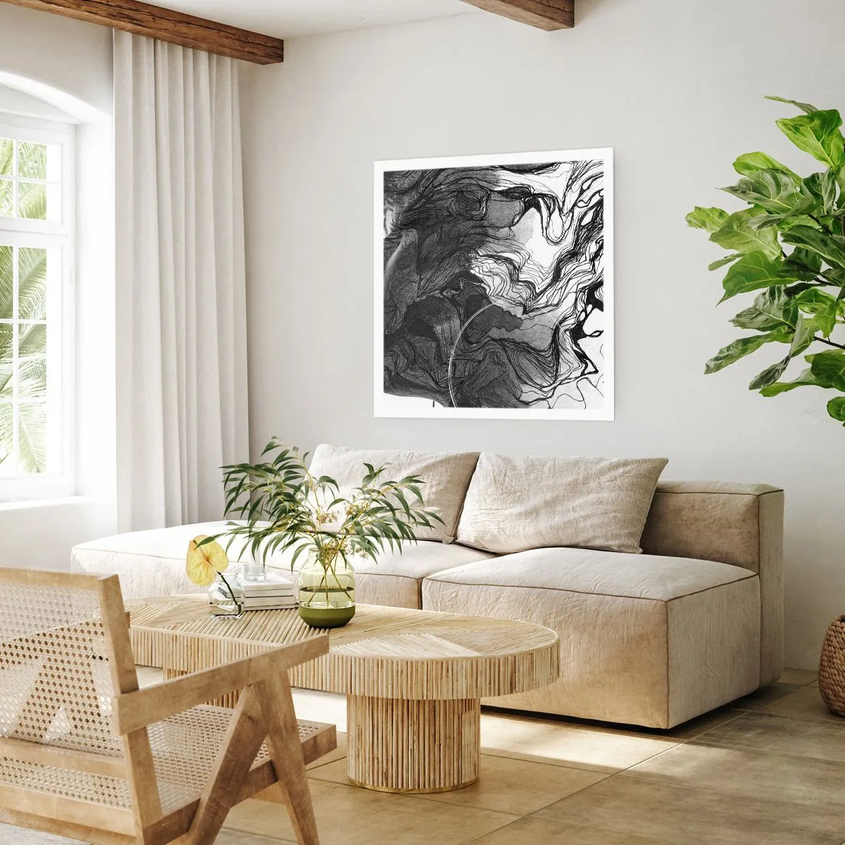Póster - Enredada en sueños - 40x40 cm
