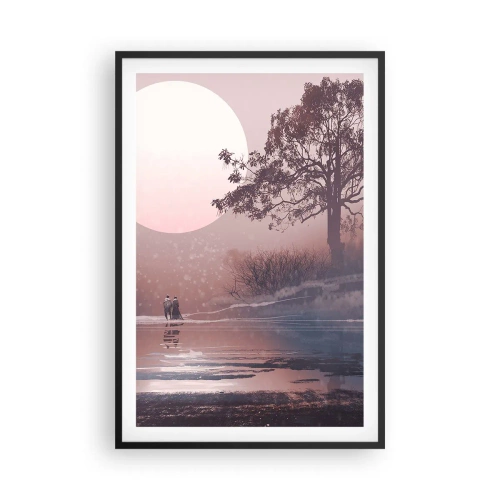Póster en marco negro - Rarezas nocturnas - 61x91 cm