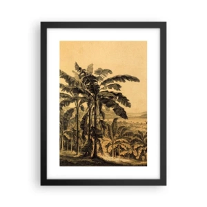 Póster en marco negro - En un ambiente colonial - 30x40 cm