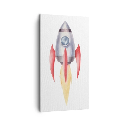 Cuadro sobre lienzo - Impresión de Imagen - Más alto, más rápido, más lejos - 45x80 cm