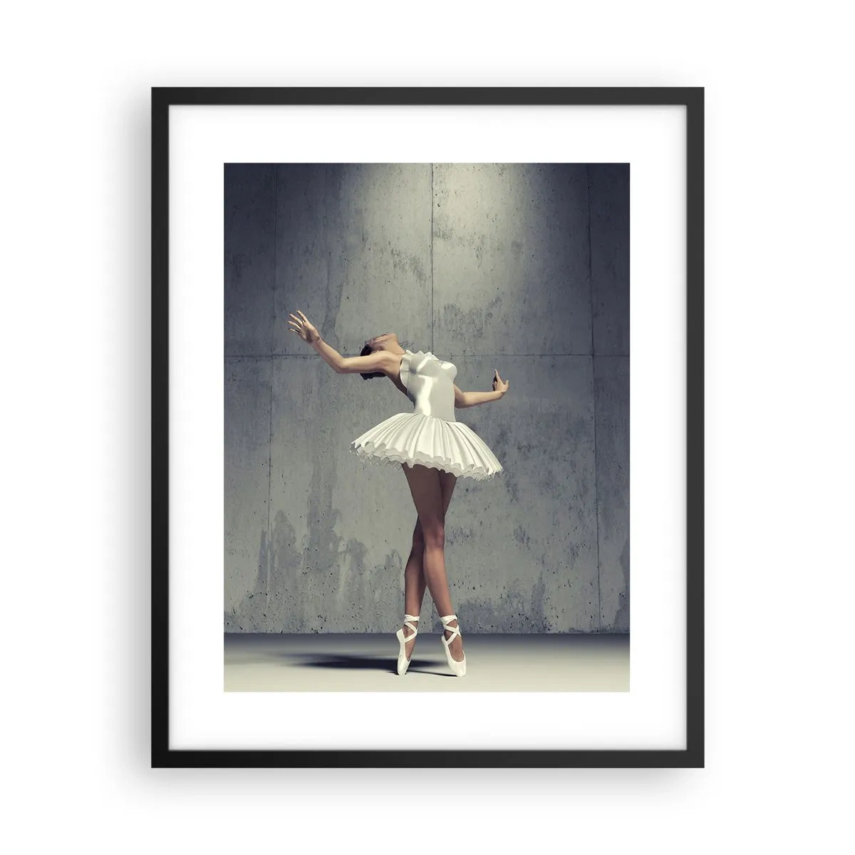 Póster en marco negro - Ligero como un pájaro - 40x50 cm