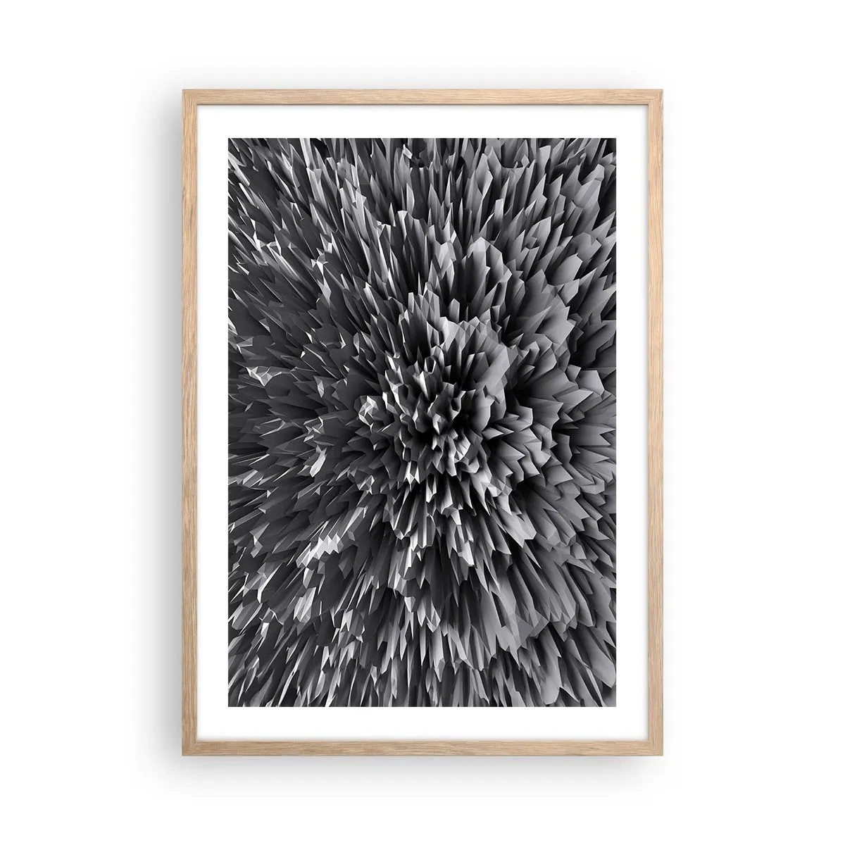 Póster en marco roble claro - No puede ser más afilado - 50x70 cm