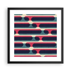 Póster en marco negro - Profundidad y relieve - 40x40 cm