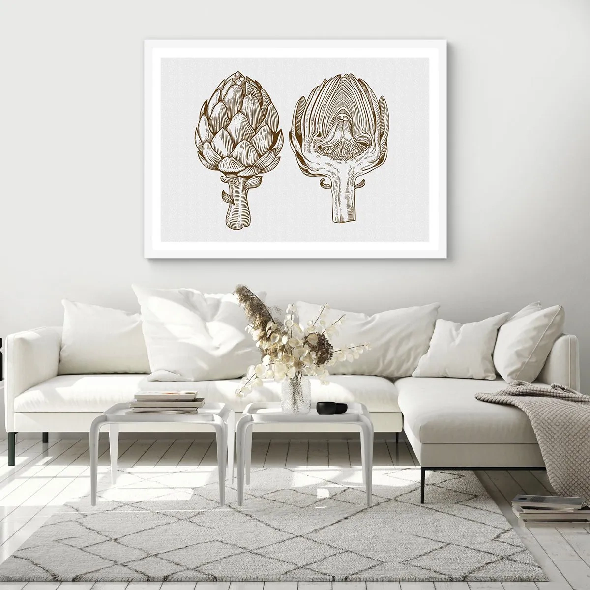 Póster en marco blanco - Lección de anatomía - 50x40 cm